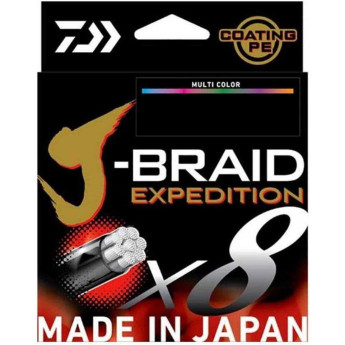 Леска DAIWA J-BRAID EXPEDITION×8E 0.20mm-300m MULTI COLOR